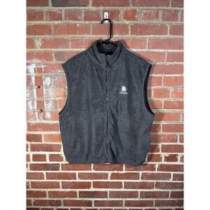 Vintage Y2k Trojan Condoms Promotional Vest Jacket Outdoors Polyester Sz Large